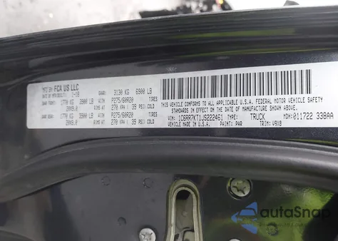 2018 Ram 1500 Express 4X4 5'7 Box from USA, damaged, VIN 1C6RR7KT1JS222461